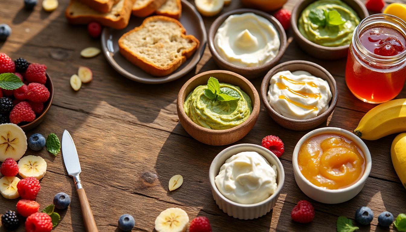découvrez des alternatives savoureuses et saines au beurre pour varier vos petits déjeuners et égayer vos matinées.