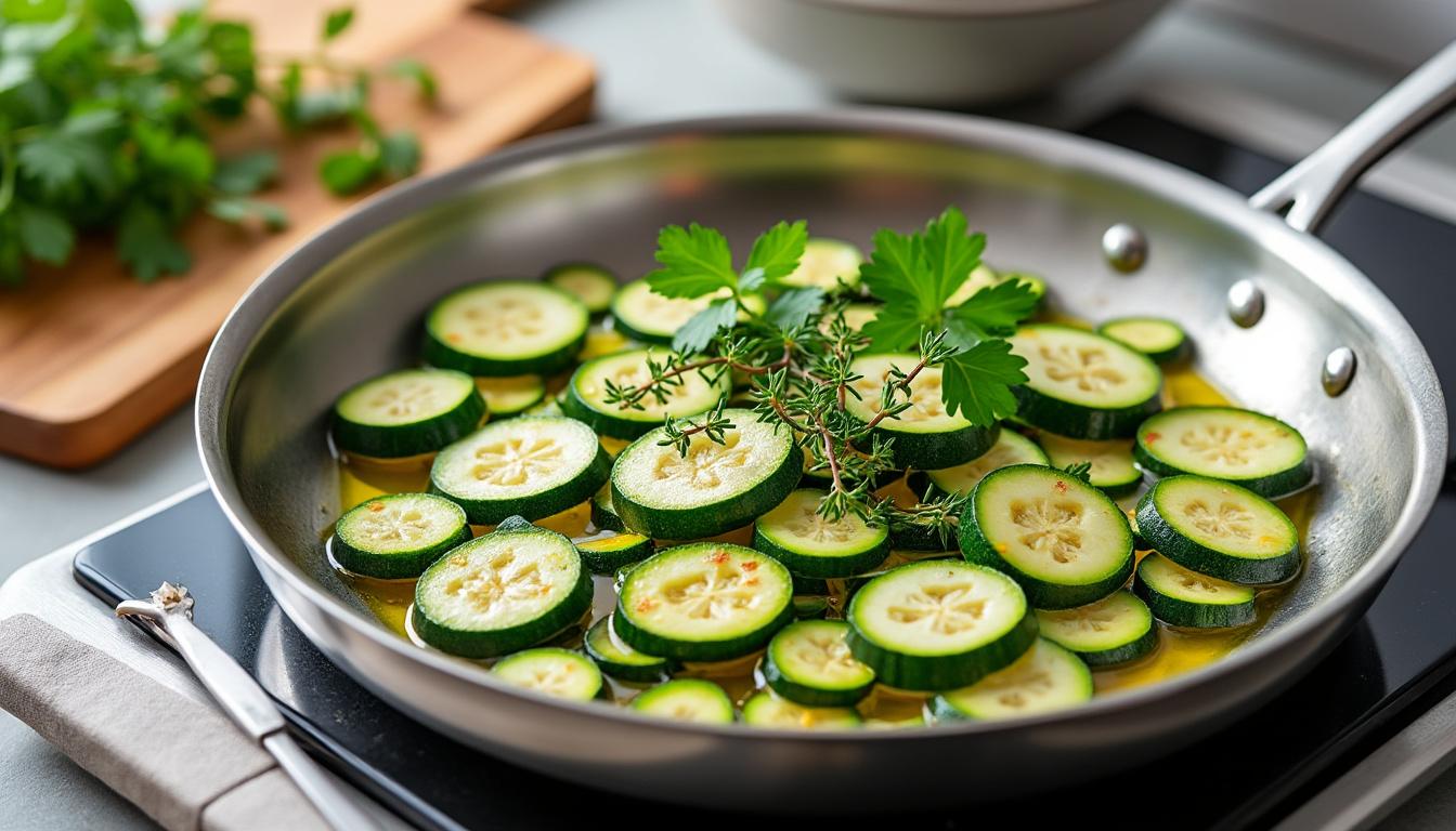 découvrez nos astuces pour cuire la courgette à la poêle rapidement tout en préservant saveur et texture. un guide simple pour des plats délicieux et rapides.