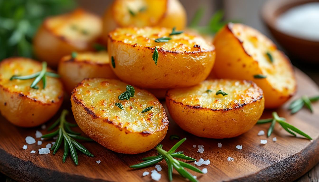 découvrez l'astuce infaillible pour des pommes de terre grenaille au four parfaitement croustillantes et dorées à souhait, pour un accompagnement savoureux et gourmand.