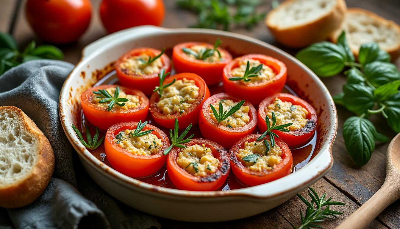 découvrez la recette facile des tomates provençales au four pour apporter une touche méditerranéenne et gourmande à vos plats d'été.