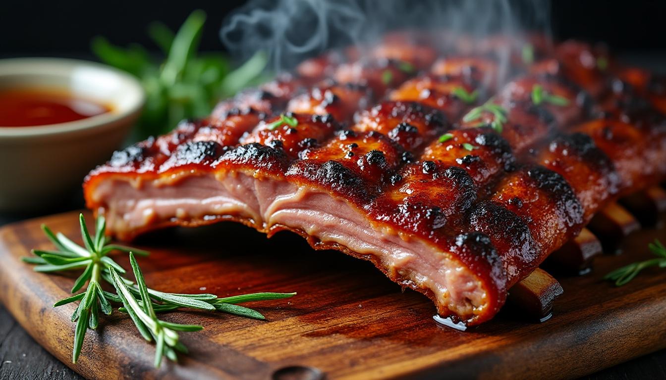 découvrez notre recette de ribs au four avec une cuisson lente qui garantit une viande tendre, juteuse et pleine de saveurs pour un vrai plaisir gustatif.