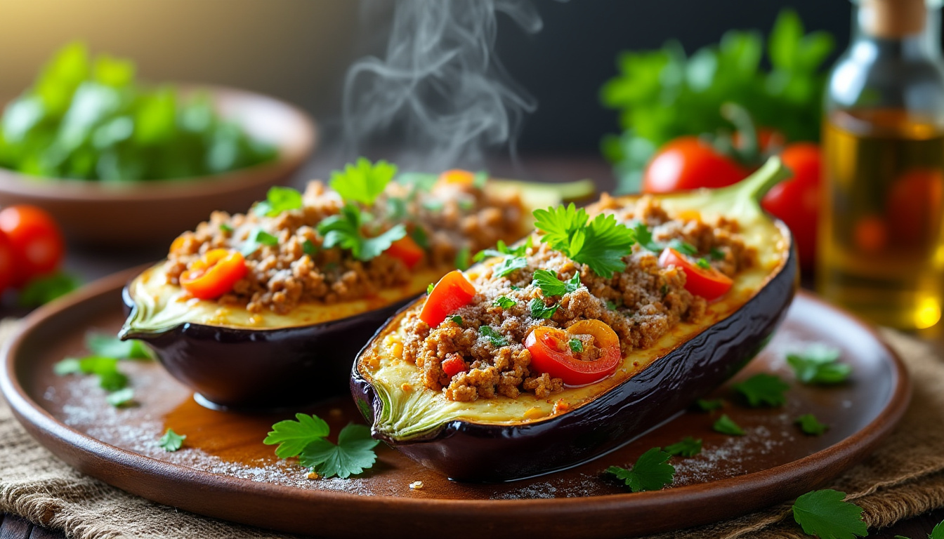 découvrez nos astuces pour préparer une aubergine farcie au four savoureuse et légère, parfaite pour un repas équilibré et gourmand.