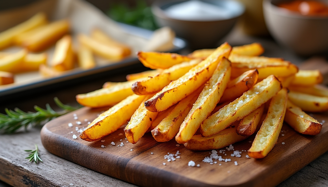 découvrez l’astuce simple pour préparer des frites au four maison croustillantes et savoureuses, sans une goutte d’huile. une recette saine et facile à réaliser pour régaler toute la famille.